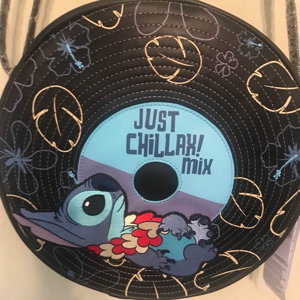 Disney Stitch Record Crossbody Bag, NWT, New 2021